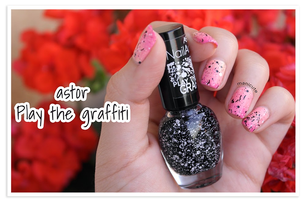 astor play the graffiti ombre nails