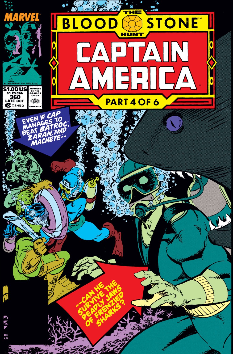Read online Captain America (1968) comic - Issue #360 - 1