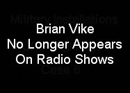 BRIAN VIKE NO LONGER APPEARS ON RADIO SHOWS.
