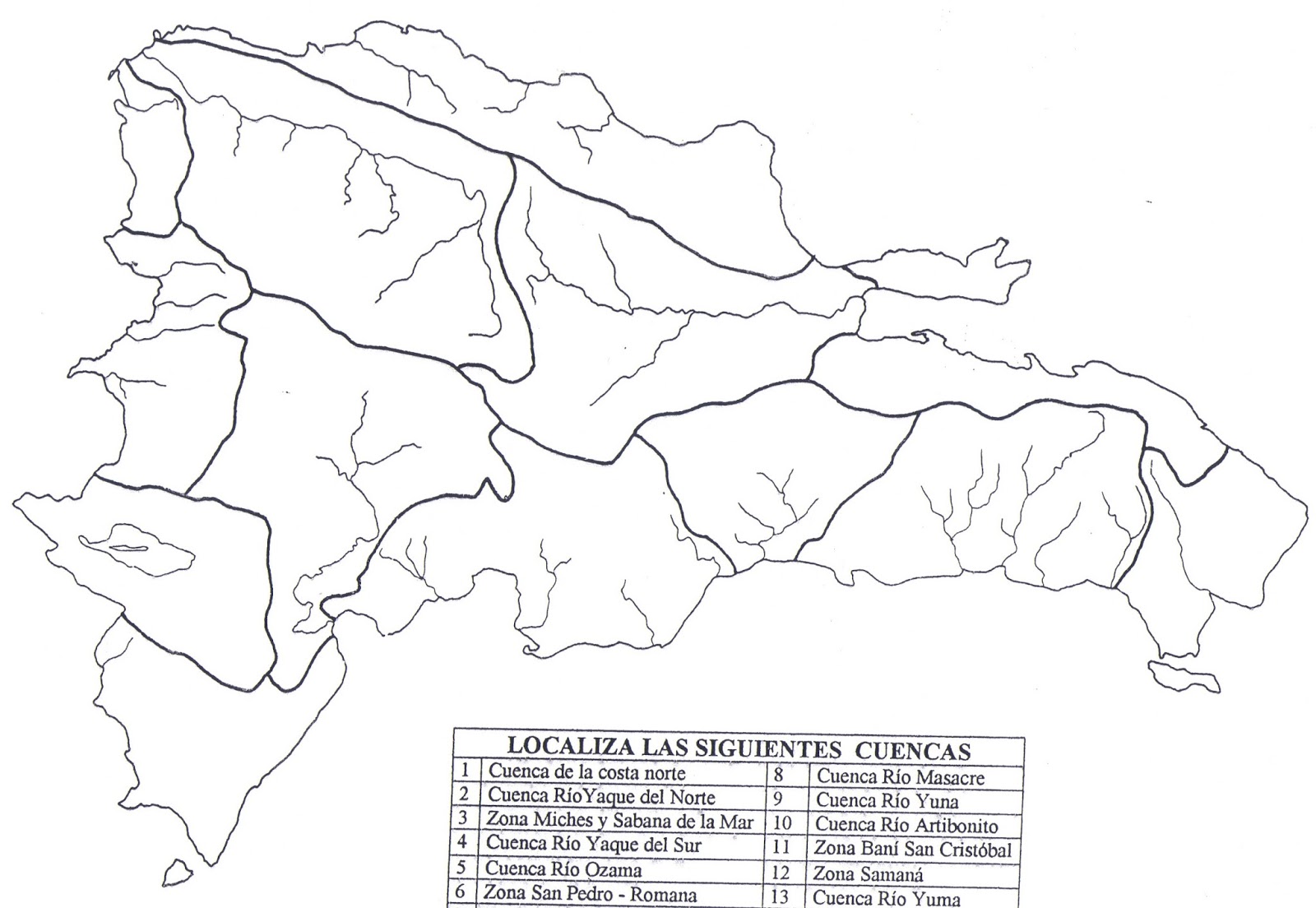 Mapa Hidrografico Rd