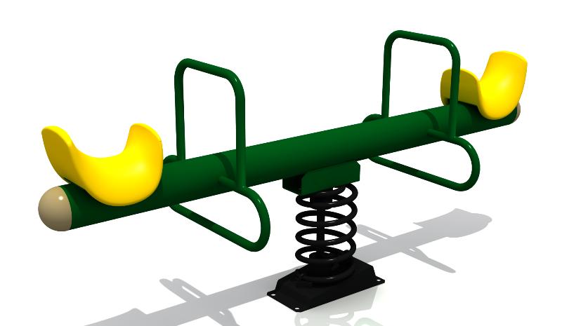 Playground Equipment Por Double Seat Seesaw Outdoor Por Double Seat Seesaw Outdoor