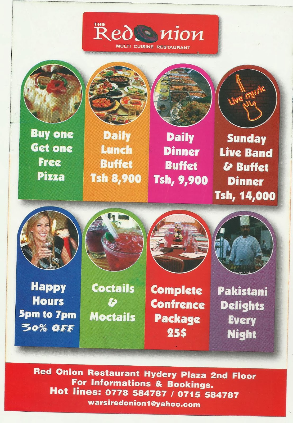 MCC/PDG Lion Wilson N. Ndesanjo THE RED ONION RESTAURANT DAR ES SALAAM