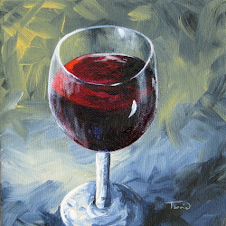wine glass painting smiley torrie ii acrylic paintings canvas works 14th uploaded march which