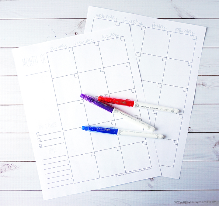 Free Printable Monthly and Weekly Planner! #PowerToThePen #PilotYourLife