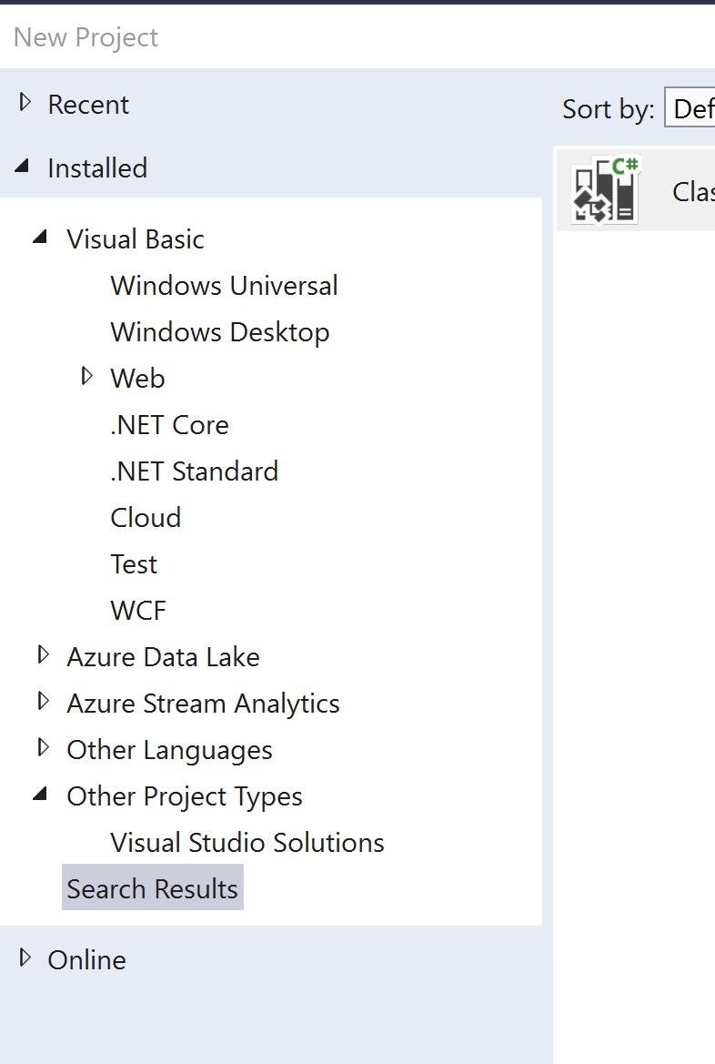 HodentekHelp: Why are the C# templates missing in Visual studio Community  2017?