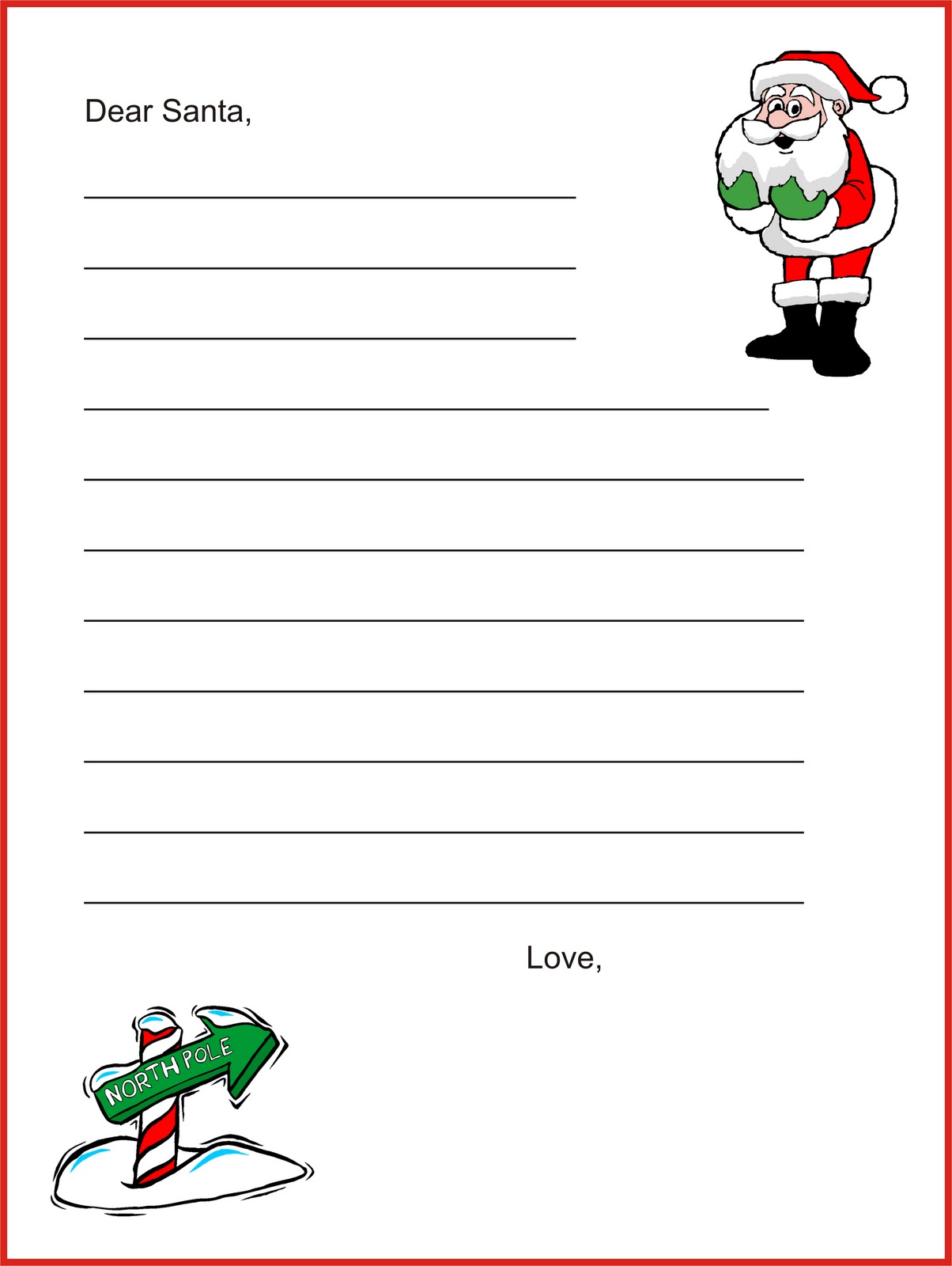 Write A Letter To Santa Claus