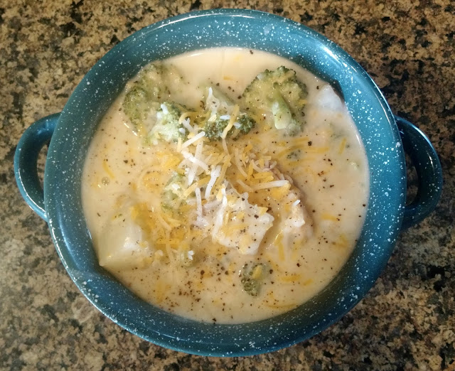 Broccoli Cheese Potato Soup--Made with fresh ingredients and so good!