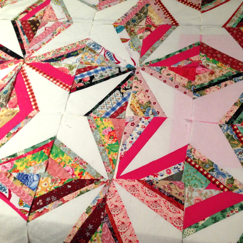  Crazy Little Strings – Diamond Charms Quilt Block and Tutorial