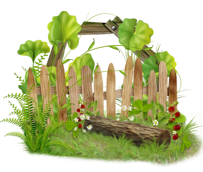 Забор картинка для огорода на окне в детском саду