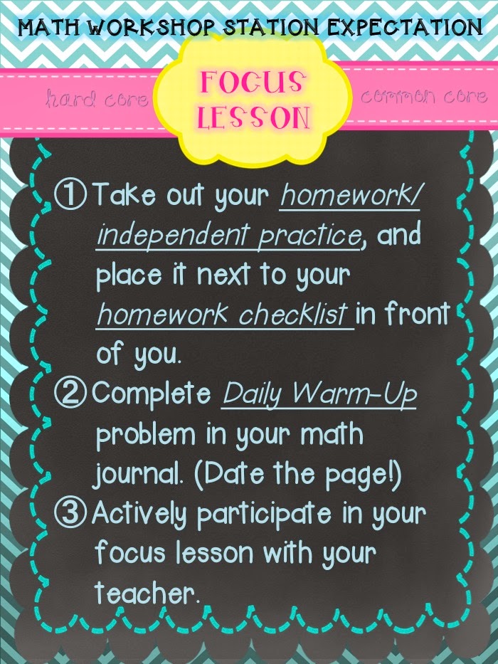 Teaching With Heart and Soul: MATH WORKSHOP