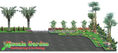 Desain Taman Tropis Modern