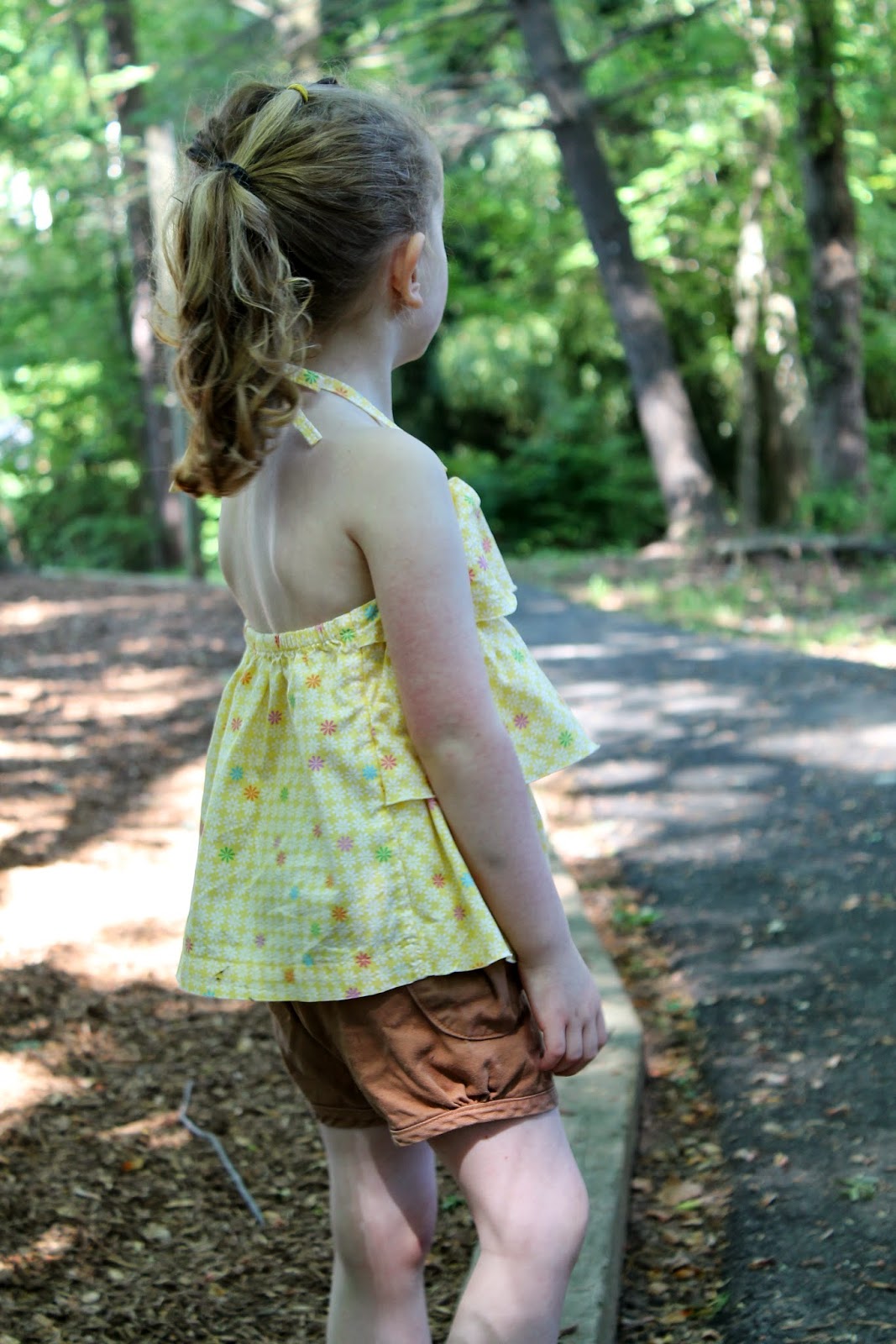 Sewing for summer: Ruffled Halter top from Oliver + S | The Inspired Wren Sewing for summer: Ruffled Halter top from Oliver + S | The Inspired Wren