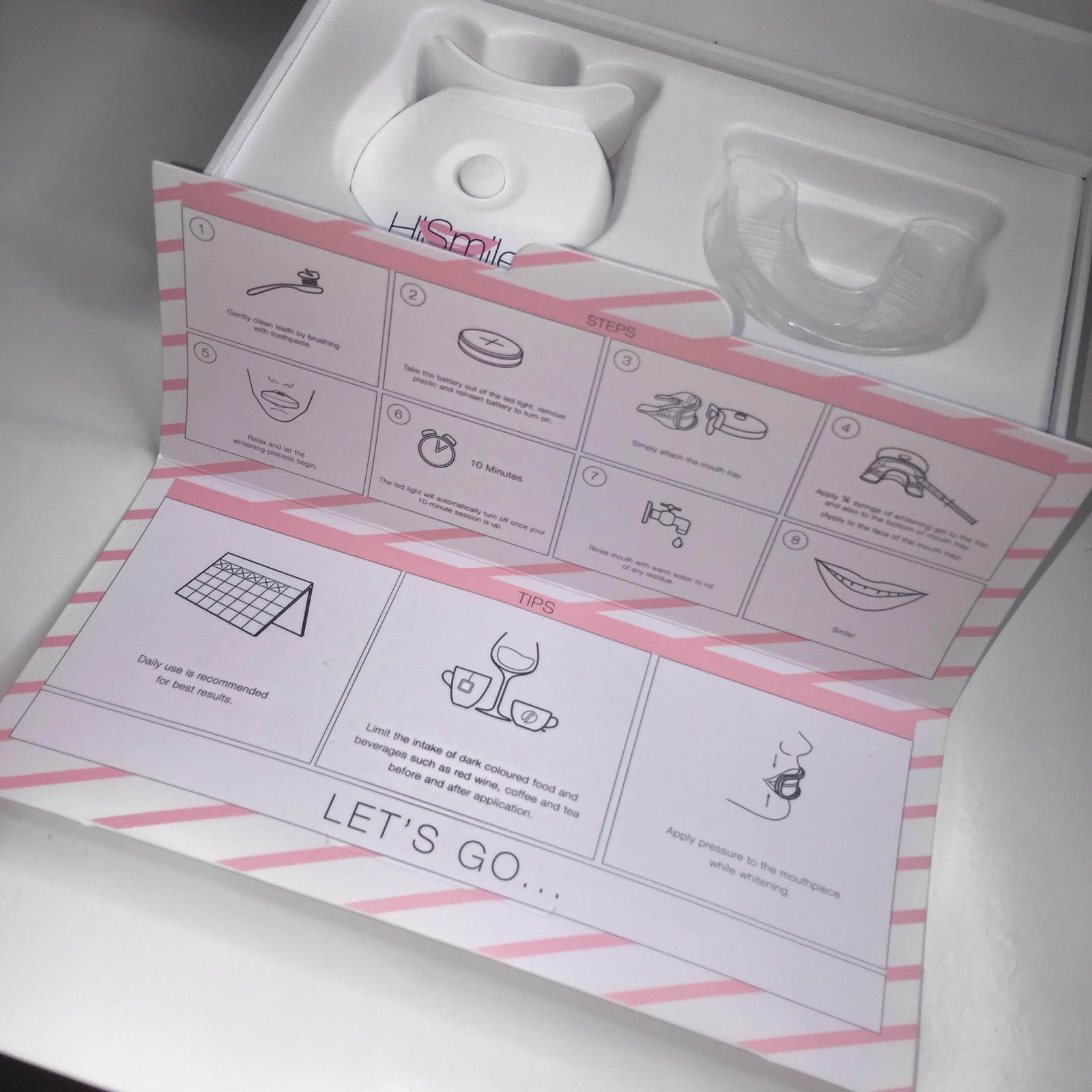 HiSmile Teeth Whitening Kit Review + Before & After Rebekah with Love