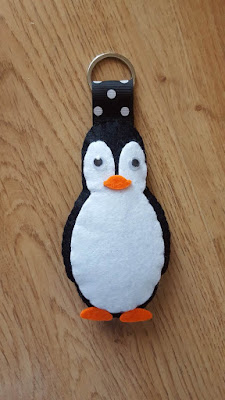 Felt penguin key chain Felt penguin key chain
