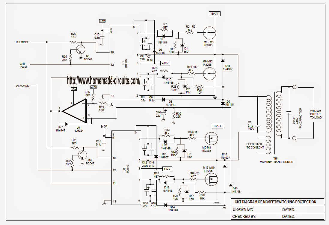 Sinewave UPS Circuit using PIC16F72 Part-2 - Electronic ...