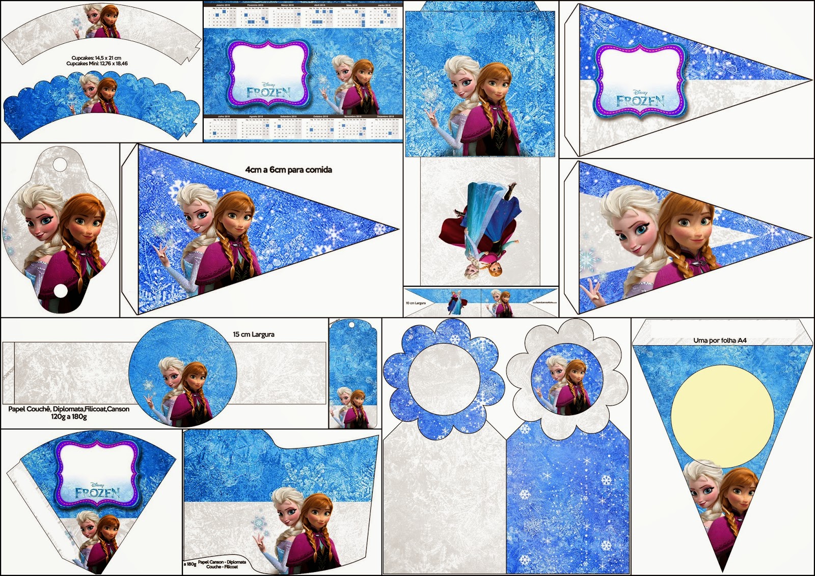 Frozen Birthday with Snow: Free Party Printables. - Oh My Fiesta! in english