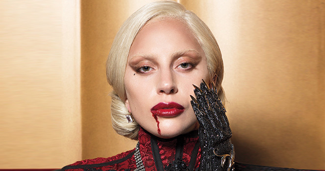 Lady Gaga Wears See-Through Outfit & Gets Bloody On EW 
