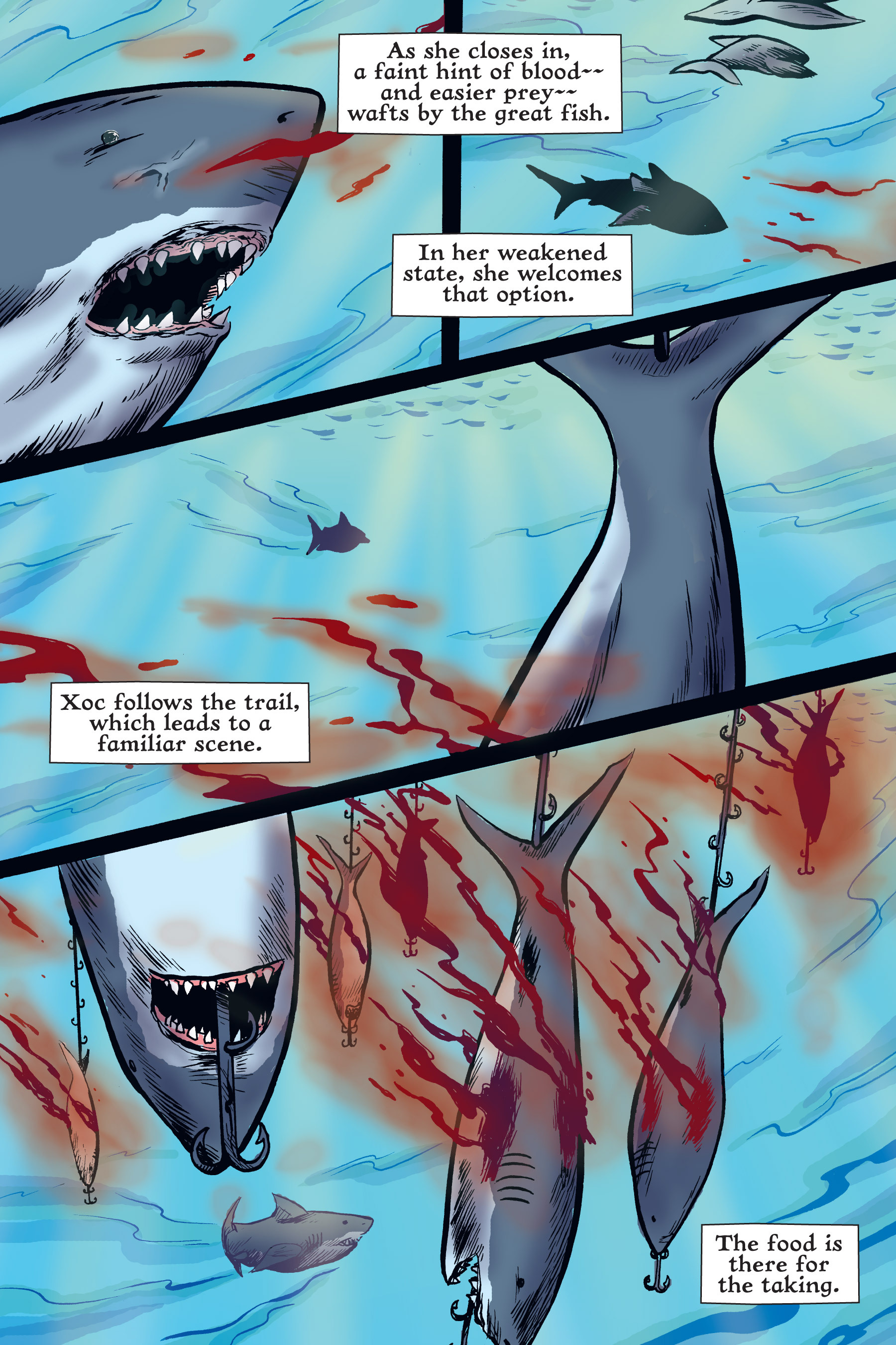 Read online Xoc: Journey of a Great White comic -  Issue # TPB - 126