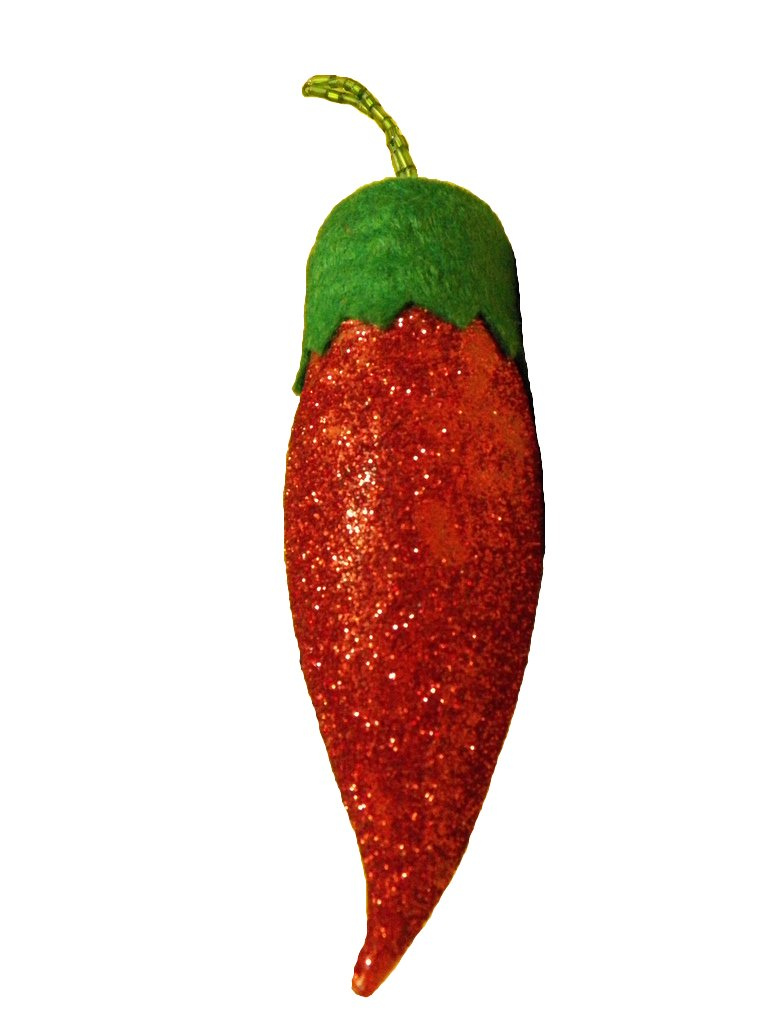 Mind Ruffle Repurposed Holiday Decor Chili Pepper Ornament