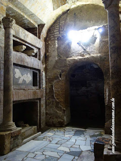 catacumba cripta papas sao calixto guia portugues roma - Catacumbas de São Calixto na Via Appia
