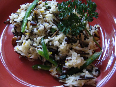 Pine Nut and Orange Wild Rice