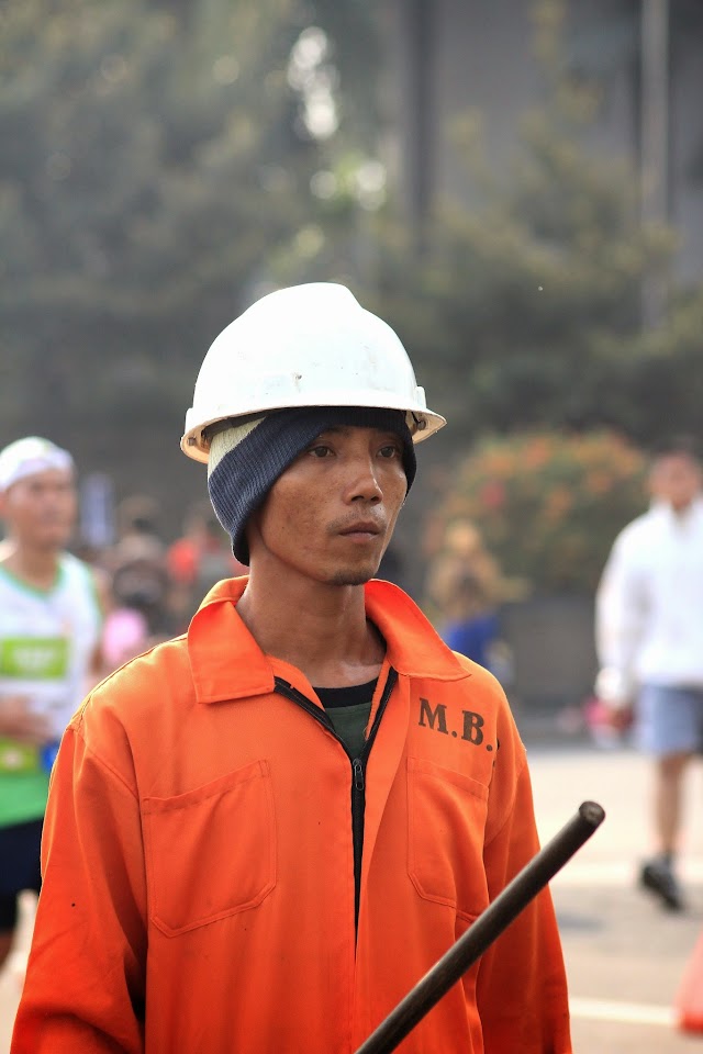 Kebersihan Lintasan Jakarta Marathon