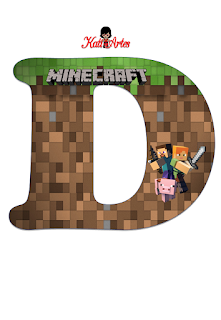 Abecedario de Minecraft. Minecraft Alphabet. 