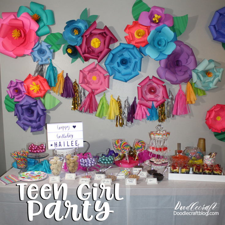 Teenage Girl Birthday Party With Edible Cookie Dough Bar