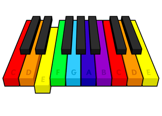 Piano de colores