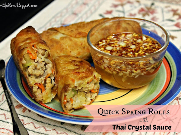 Quick Spring Rolls with Thai Crystal Sauce