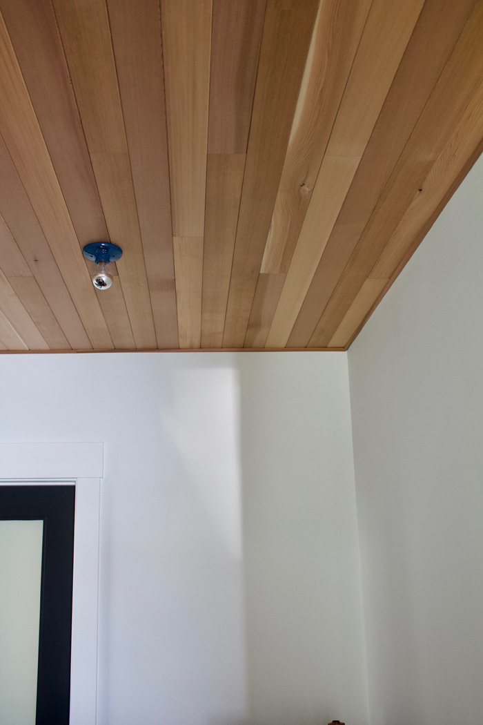 The Shingled House A New Cedar Ceiling