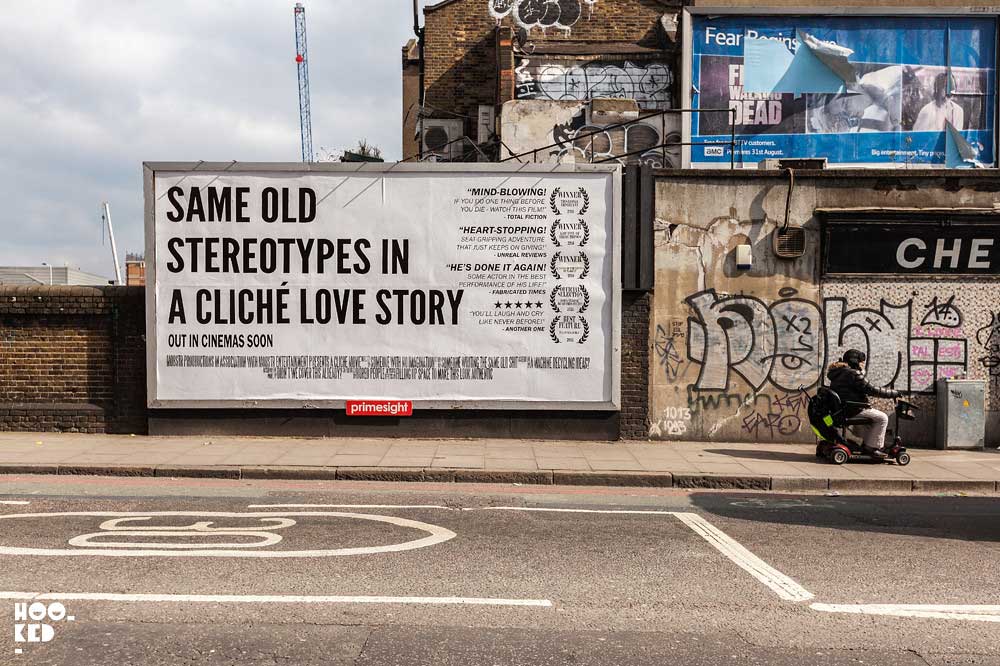 Hijacked Billboards with Fake Movie Poster by Street Artist Mobstr
