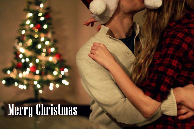 Romantic Christmas Kiss Image Christmas Love Poem for Girlfriend