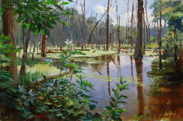 болота маслом