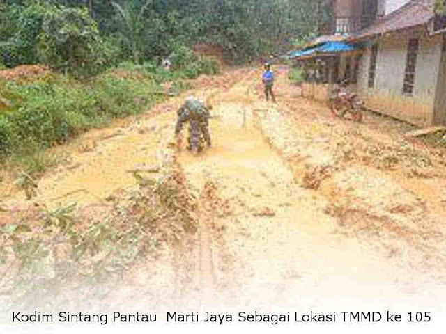 Kodim Sintang Pantau Marti Jaya Sebagai Lokasi TMMD ke 105 Kodim Sintang Pantau Marti Jaya Sebagai Lokasi TMMD ke 105