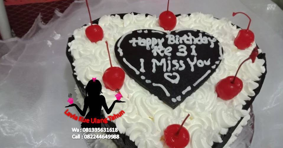 Kue Ulang Tahun Sidoarjo Surabaya Kue Tart Black Forest Bentuk Love Dari Bali Untuk Yang Di Waru Sidoarjo