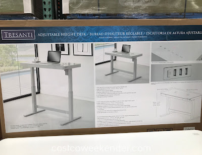 Costco 1074719 - Tresanti Nouveau Adjustable Height Desk: great for any office