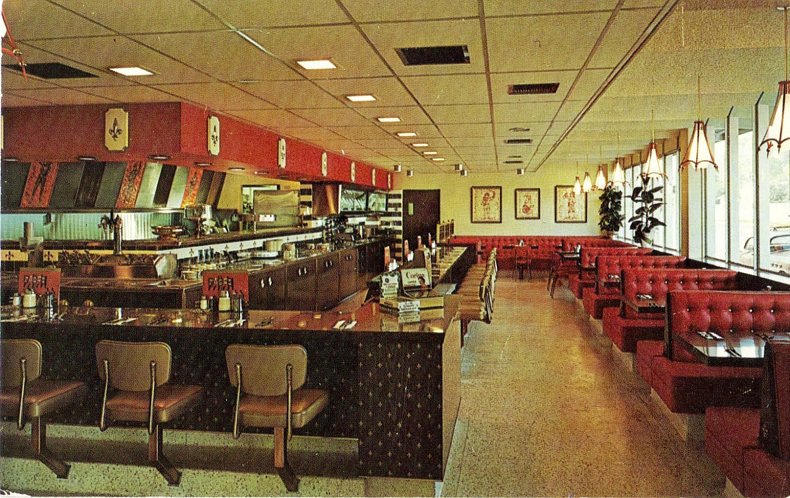 Page's Restaurant and Coffee Shop in Northridge Postcard San Fernando