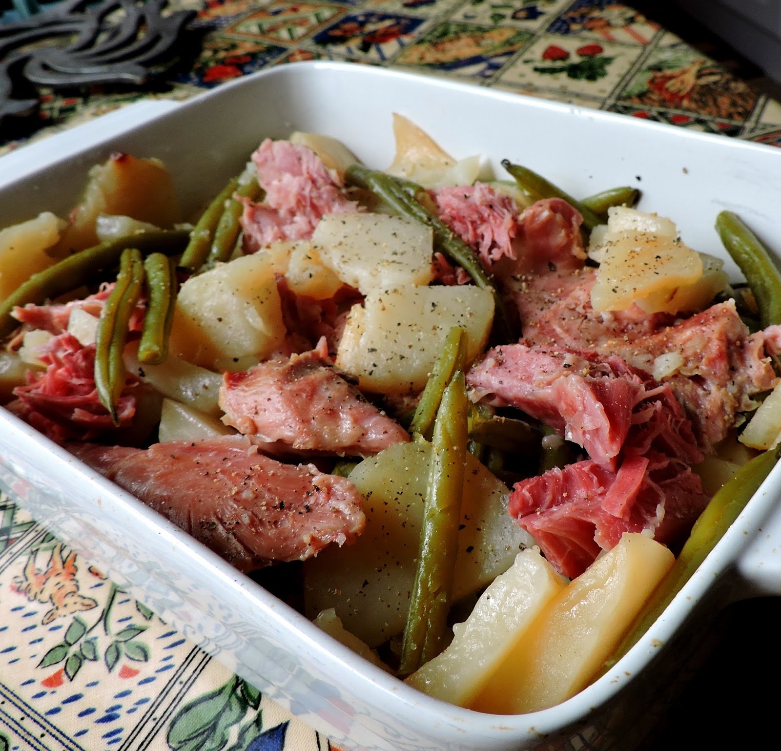 Crock Pot Ham, Beans and Potatoes The English Kitchen