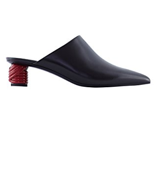 Giày nữ Balenciaga Women"s Black Calf Leather Slippers