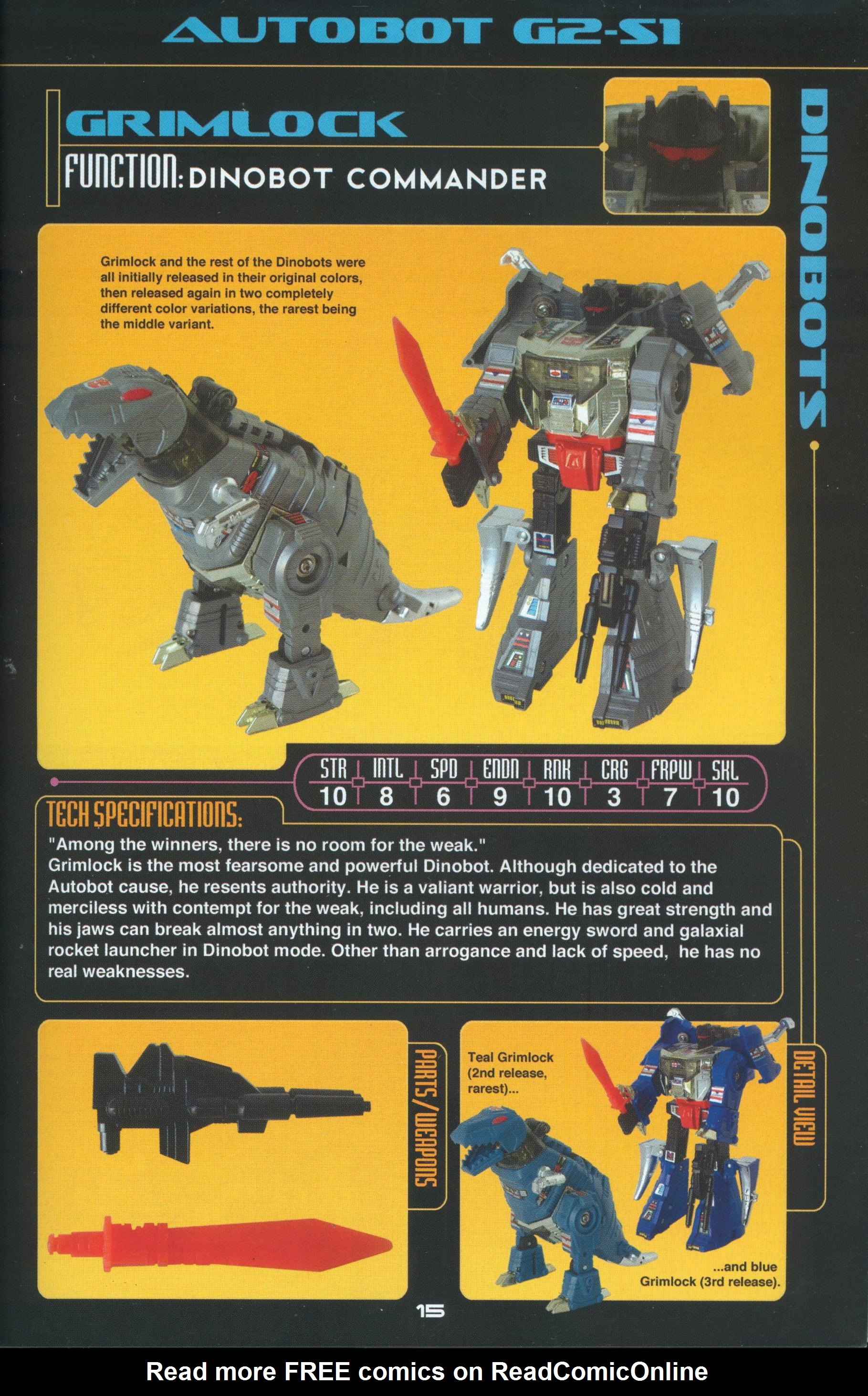 Read online Cybertronian: An Unofficial Transformers Recognition Guide comic -  Issue #6 - 17