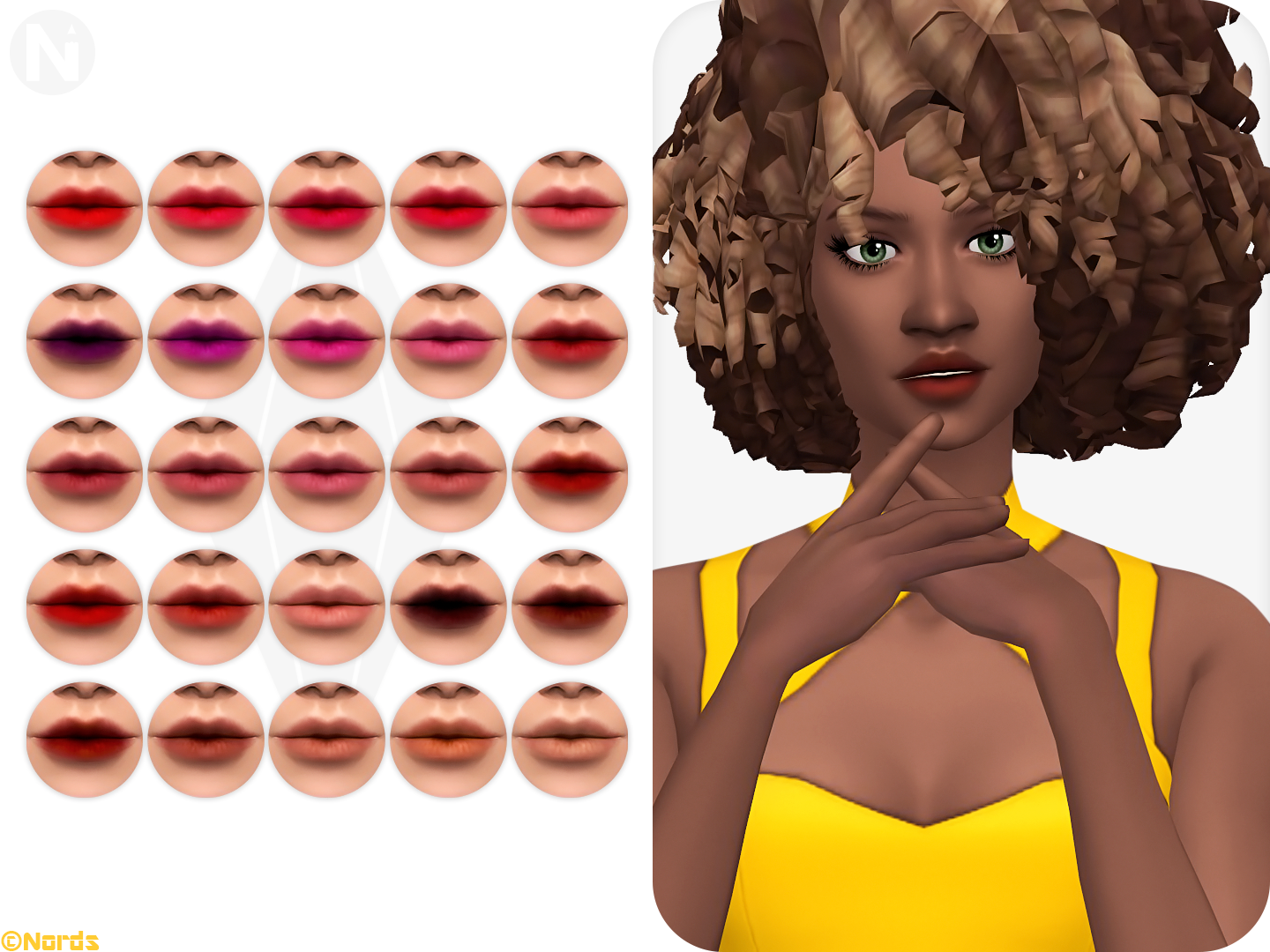Tender Puff Sims 4 CC Lipstick