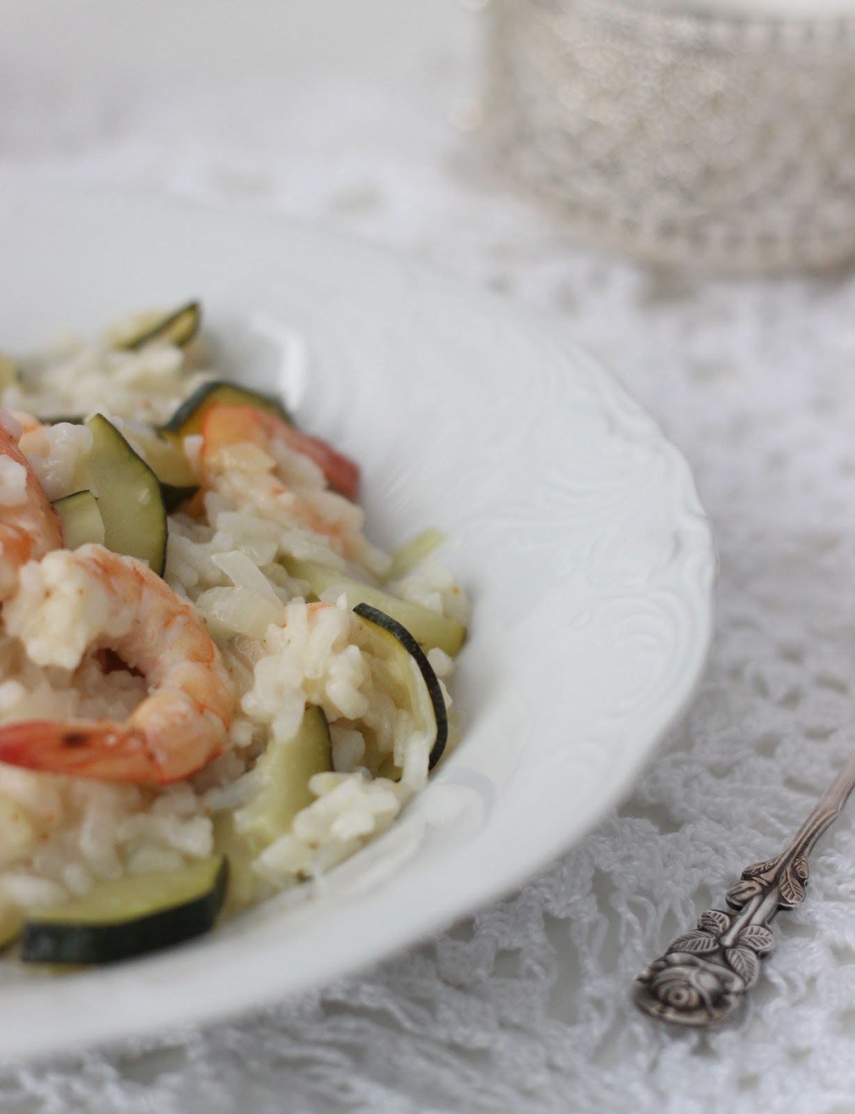 Sauté Risotto z krewetkami i cukinią