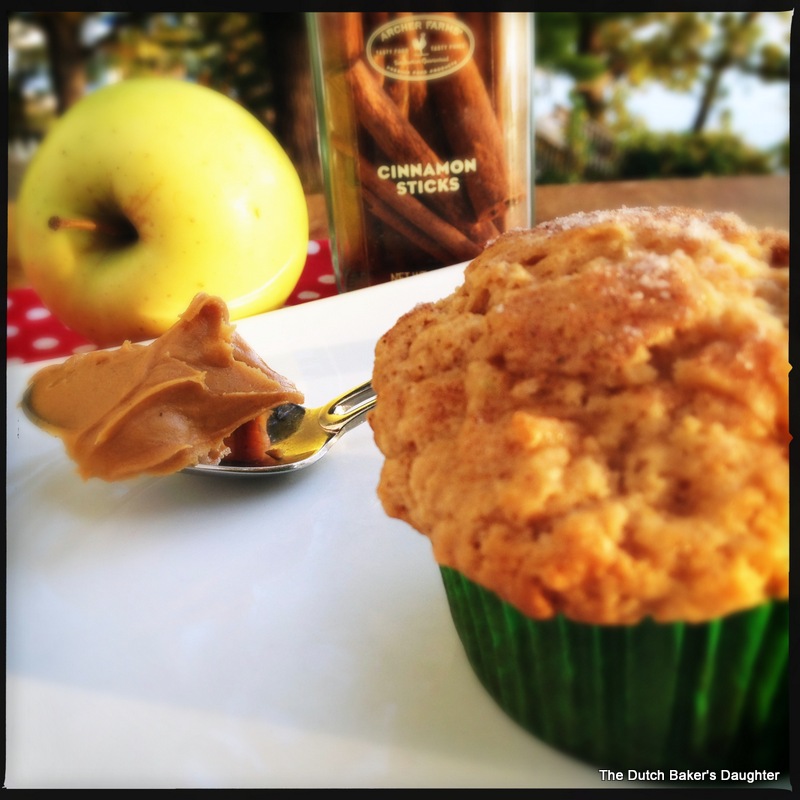 The Dutch Baker's Daughter Apple Peanut Butter Muffins