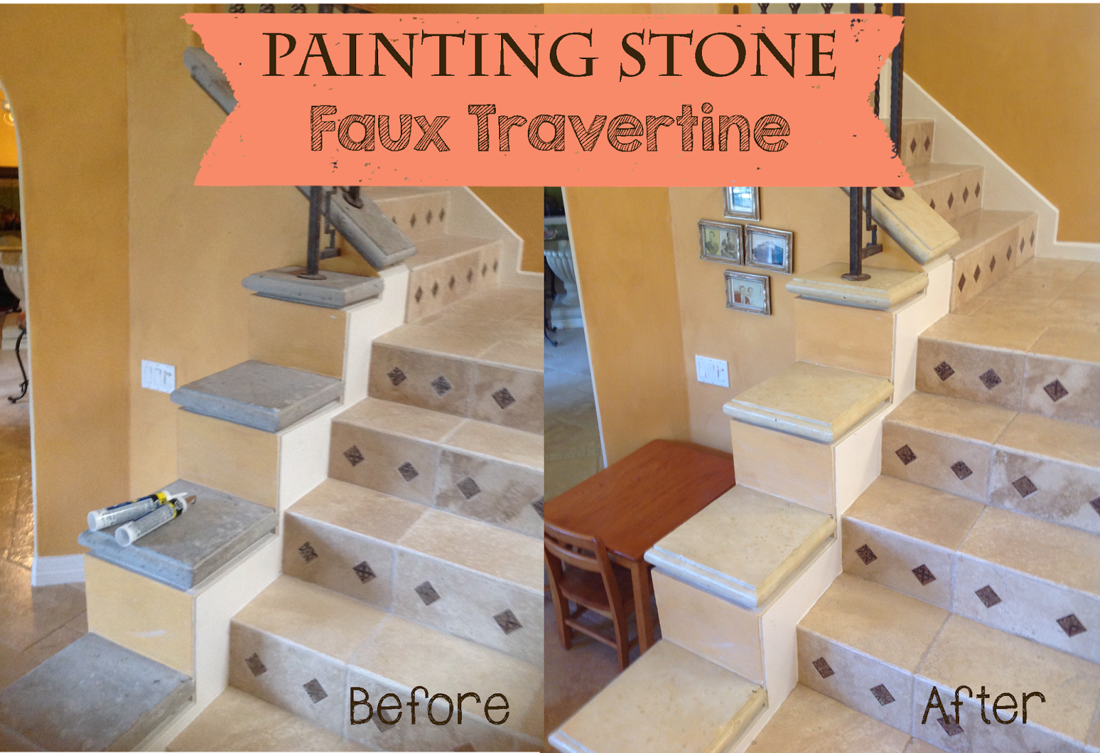The Ragged Wren Painting Stone Faux Travertine