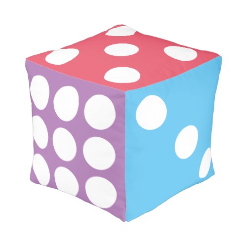A Big Colorful Dice | Fun Cube Pouf