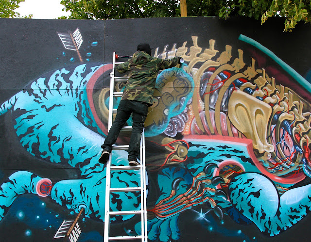 Nychos x DXTR New Mural In Copenhagen, Denmark — image 8