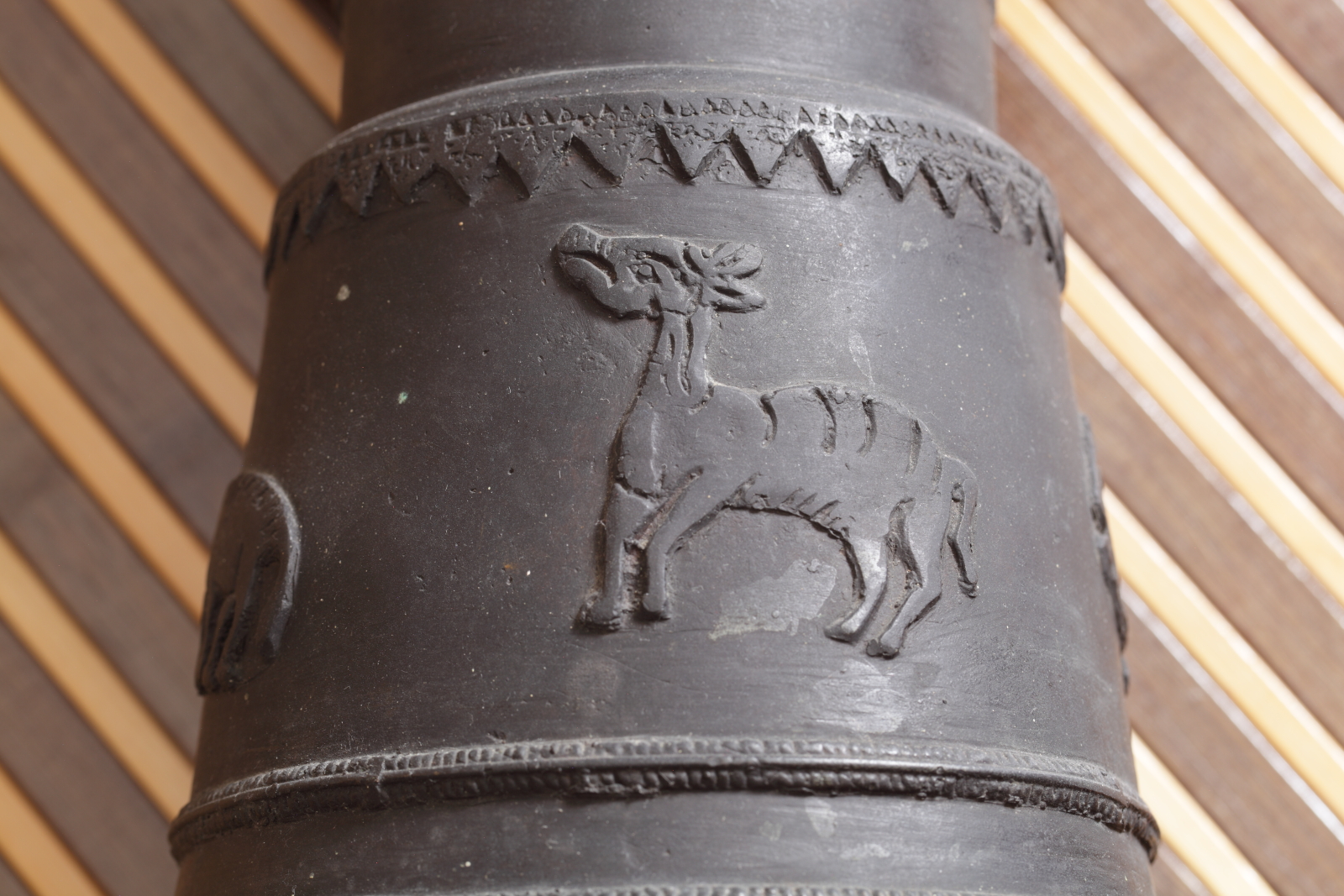 enticz Bronze Moko Drum / Kettledrum