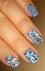 pueen nails stamping sparkly wendy delights plates
