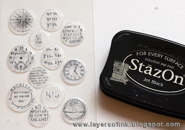 Layers of ink - Recycled Time Tag Tutorial by Anna-Karin